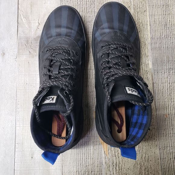 KEDS Scout Splash Ankle Boots Black Round Toe Lace Rain Duck WF57265M Women's 9 - Picture 6 of 9